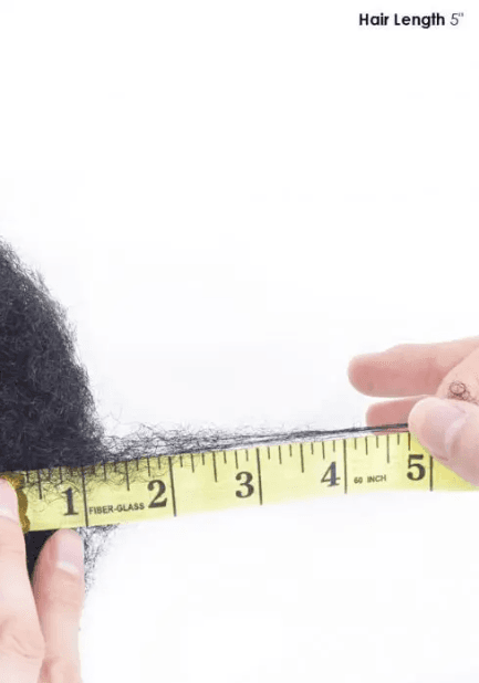 Afro Amerikanische Haarsystem mit dünner 0,08 mm Skin Basis