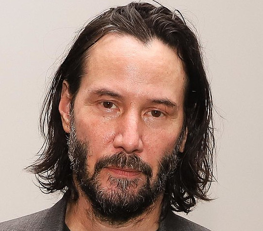 ovales Gesicht von Keanu Reeves