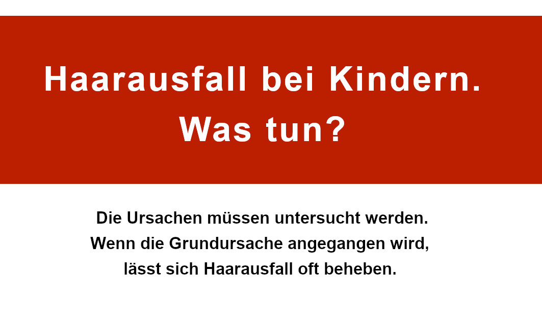 was tun bei Haarausfall bei Kindern